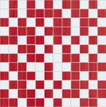 Mosaico White Red 30x30