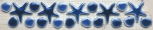 Fregio Star Blu  5,5 &#215; 30
