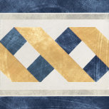 Greca Festone Bianko-Blu 20x20 