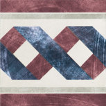 Greca Festone Bianko-Bordeaux 20x20