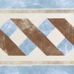 Greca Festone Crema-Azzurro 20x20 