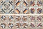 7031 Decor Chocolate-Mostaza-Crema Lineal Serenity 25x75
