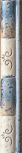 Listello Grappoli Blu 3x20 