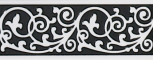 Listello Inspire Nero 10x25 