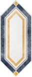 Losanga lato Bianco-Blu 14x34 