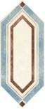 Losanga lato Crema-Azzurro 14x34 