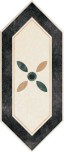 Mauriziano Losanga lato Nero-Verde-Crema 14x34 
