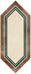 Rivalto Losanga lato Nero-Verde-Tortora 14x34 