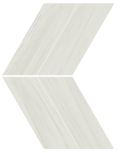 Marvel Stone Bianco Dolomite Chevron Lappato 22,5x22,9