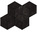 Marvel Stone Nero Marquina Mosaico Esagono Lappato 30x35