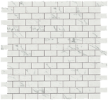 Marvel Stone Carrara Pure Mosaico Lappato Burattato 29,8x29,8