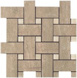 Mosaico intreccio Noce Lap Rett (3x6) 30x30 