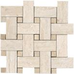 Mosaico intreccio Beige Lap Rett (3x6) 30x30