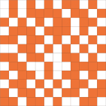 Mosaico Shine White-Orange 30x30