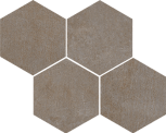 Mosaico Austin Cemento 35x28