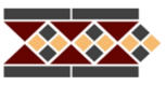 Border Lisbon with 1 strip (Tr.20, Dots 14+21, Strips 14)  28 x 15
