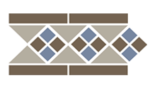 Border Lisbon with 1 strip(Tr.01, Dots 29+11, Strips 29)  28 x 15