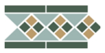 Border Lisbon with 1 strip (Tr.13, Dots 18+03, Strips 18)  28 x 15