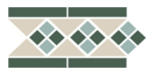 Border Lisbon with 1 strip (Tr.16, Dots 13+18, Strips 18)   28 x 15