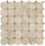 Mosaico Ottagona Almond Lap Rett 33x33