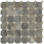 Mosaico Ottagona Grigio Lap Rett 33x33