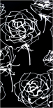 Panno Blancos Roses Negro 60x120 