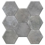 Hexagonal Cement Gris 37,2x38,8 