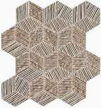 Taupe Cube Mosaico 22.5x26