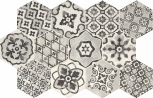 Esagona Decoro Romance Bianco 18.2x21