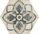 Esagona Decoro Tappeto 1 Cotone 18.2x21 