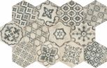 Esagona Decoro Romance Cotone 18.2x21