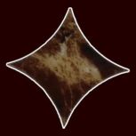 Octagonal Taco Marron 6,4x6,4